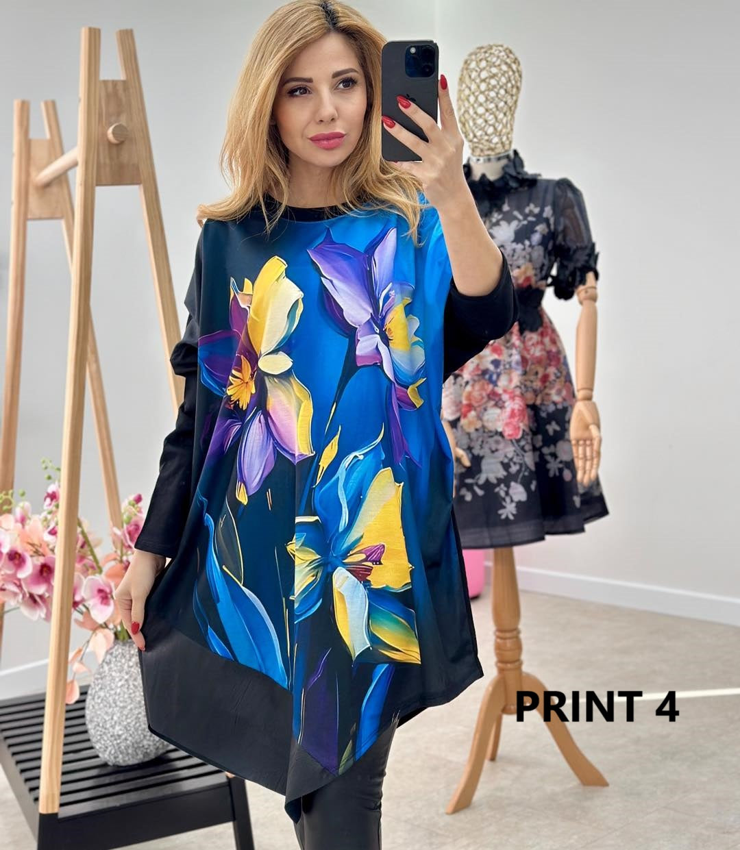 Bluza Asimetrica Print