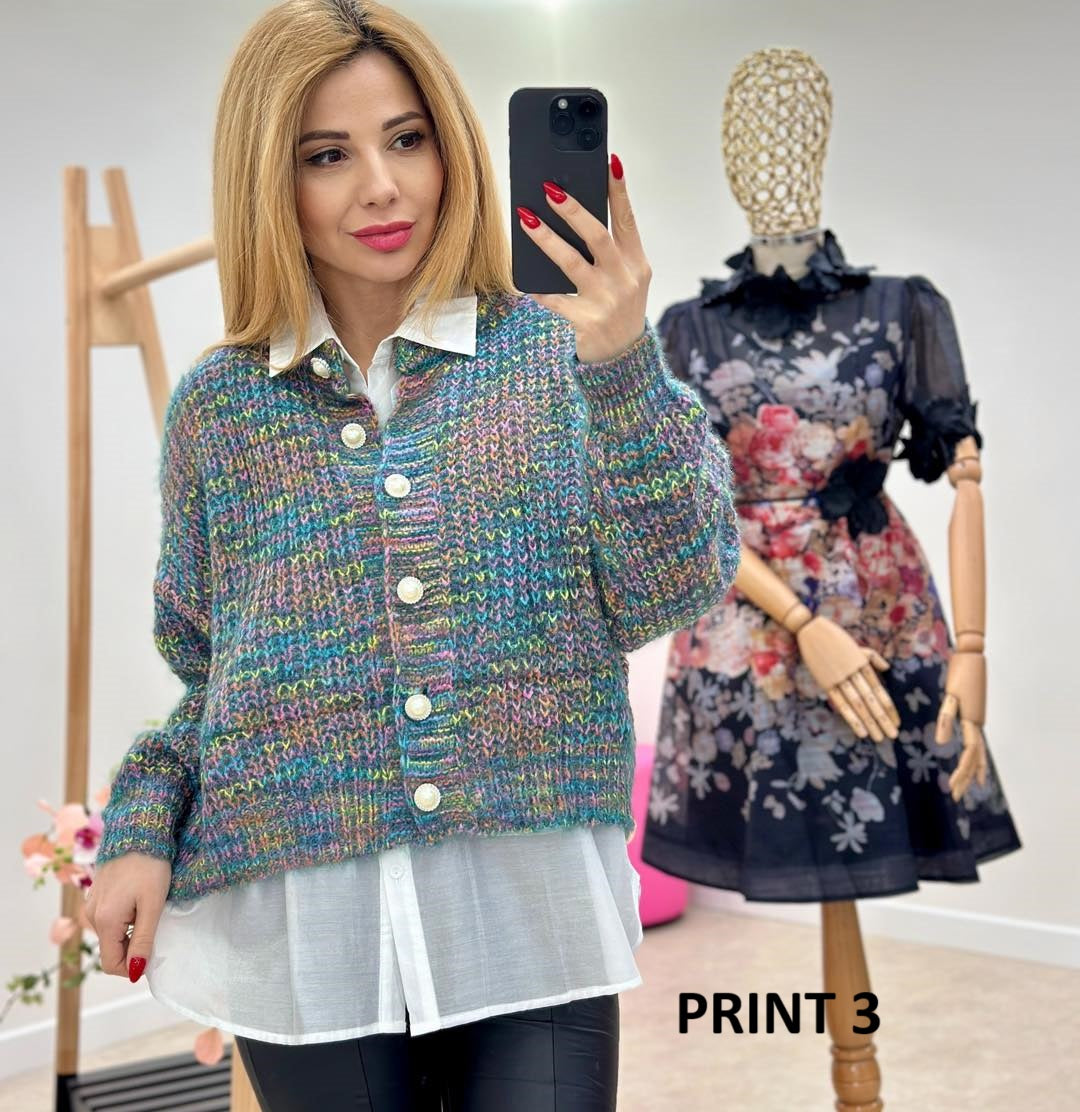 Cardigan Tricotat Color