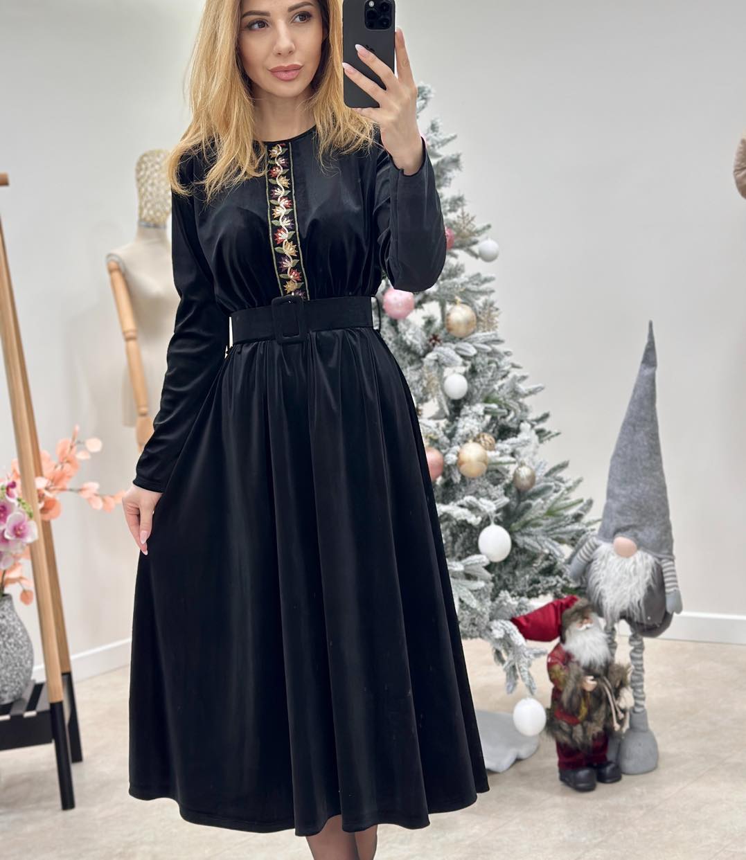 Rochie Catifea Traditionala