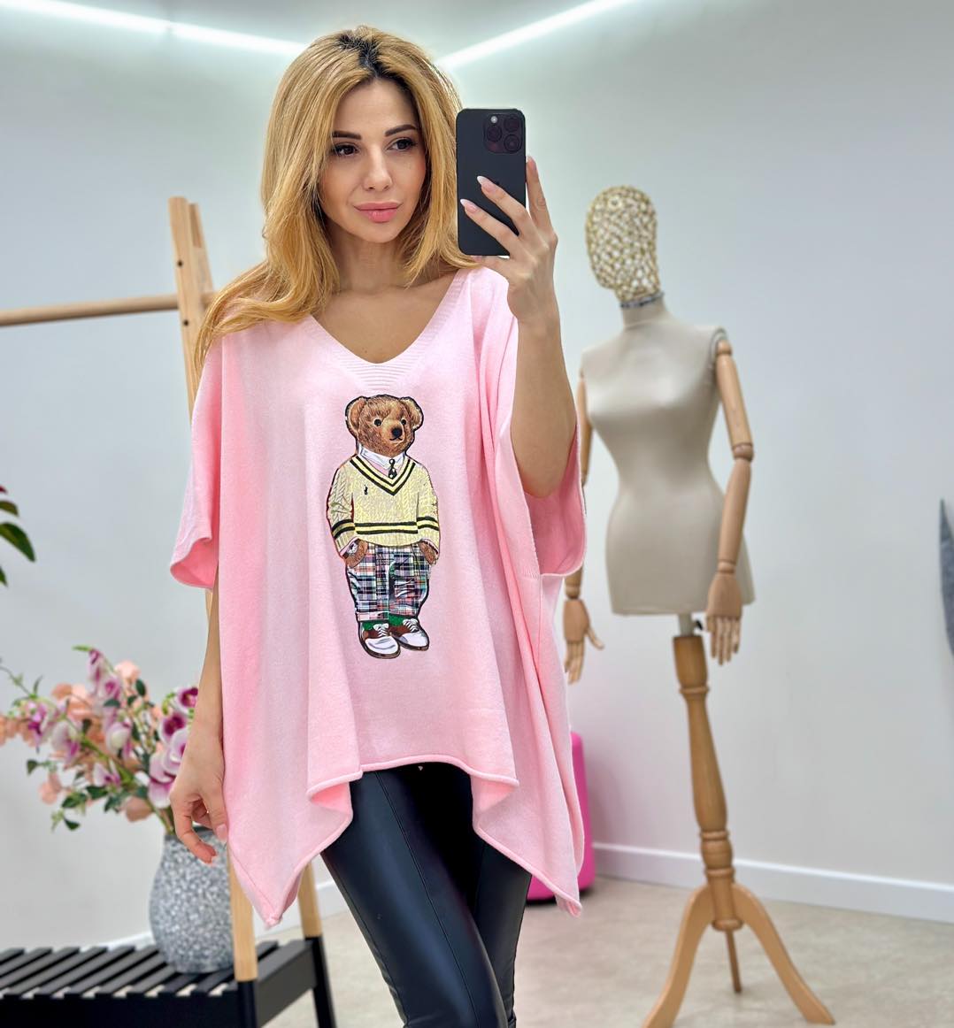 Tricou Asimetric Teddy Bear