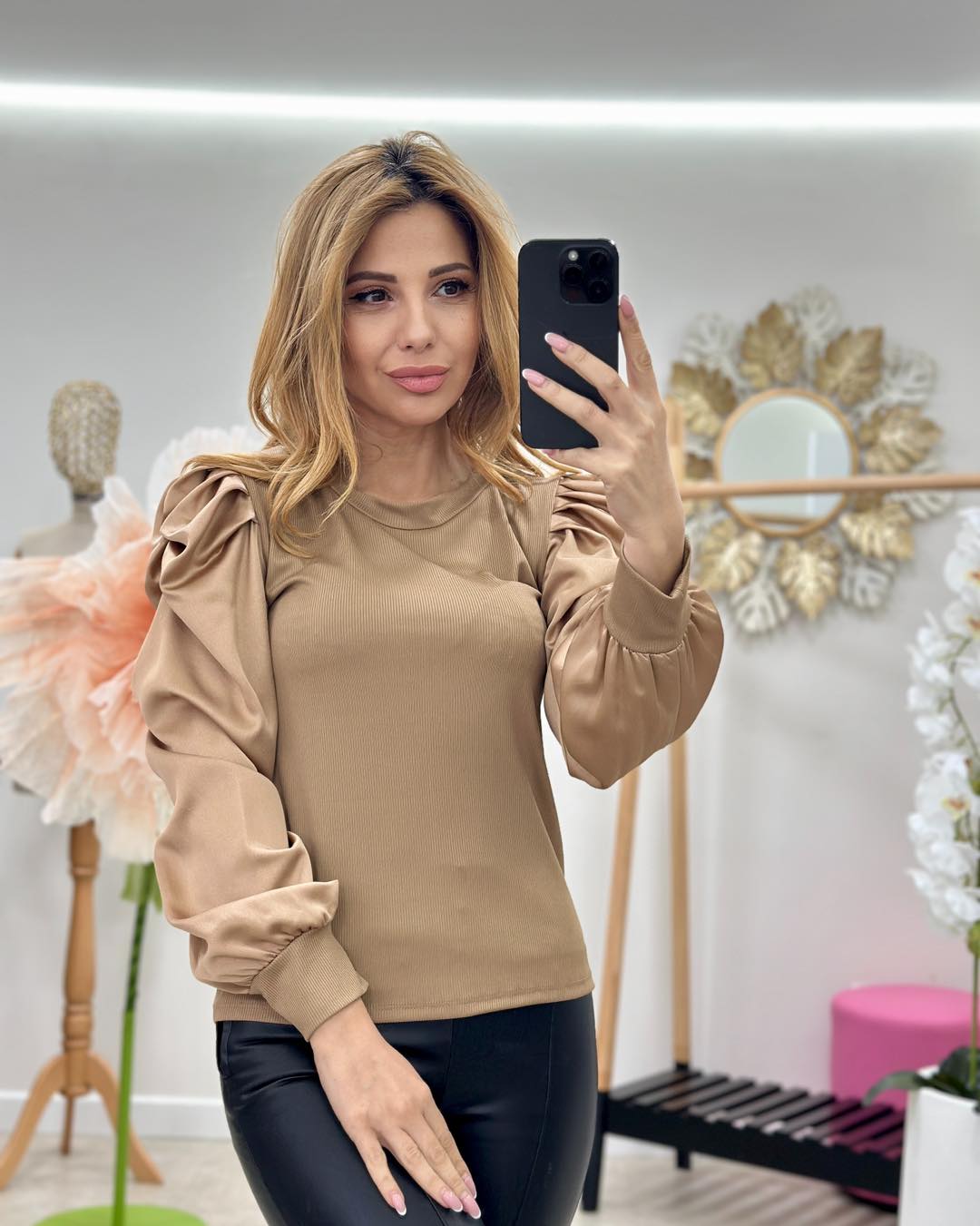 Bluza maneci bufante