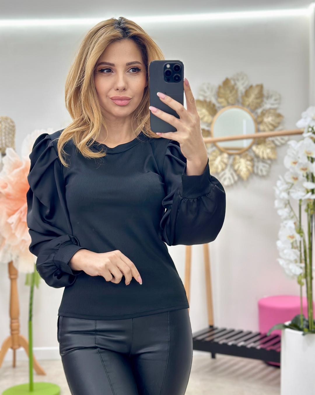 Bluza maneci bufante