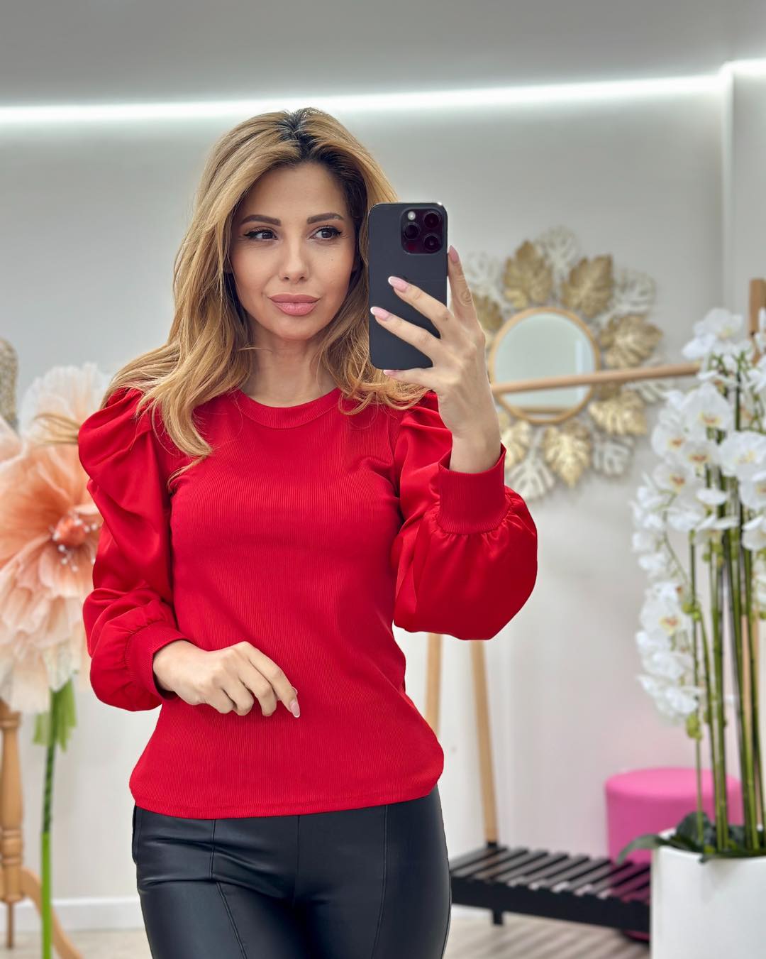 Bluza maneci bufante