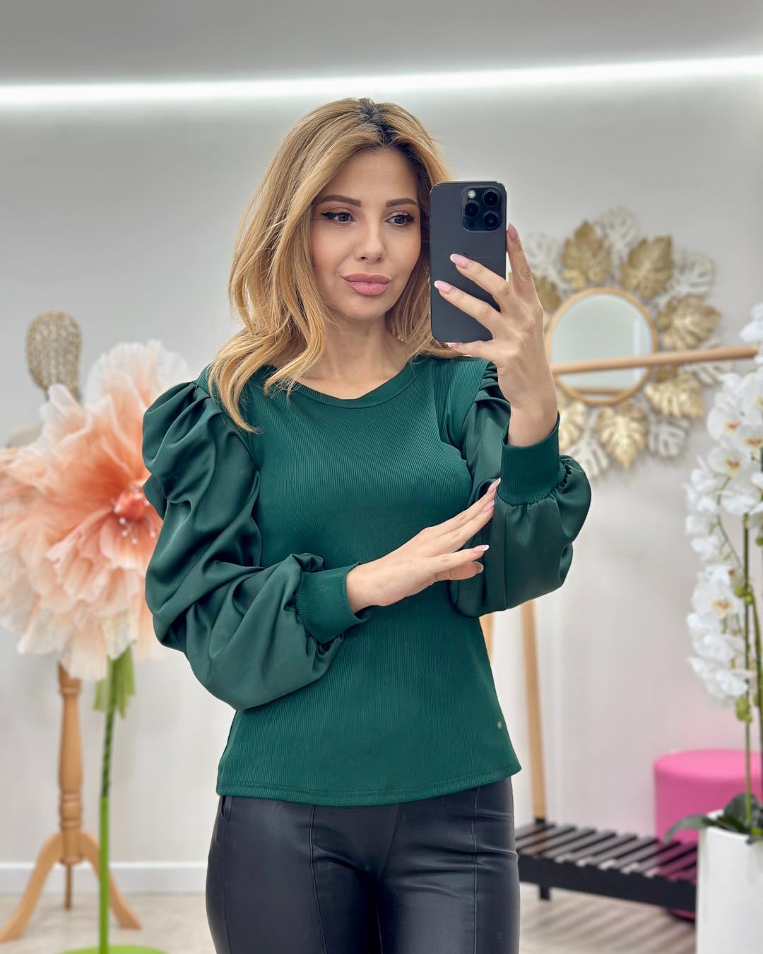Bluza maneci bufante