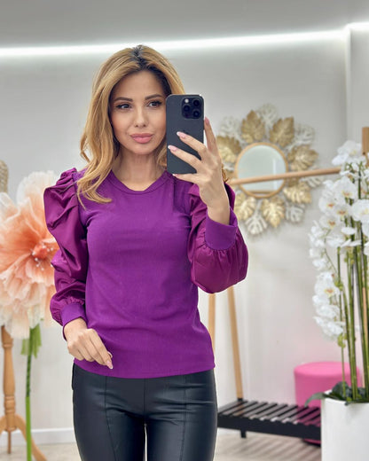 Bluza maneci bufante