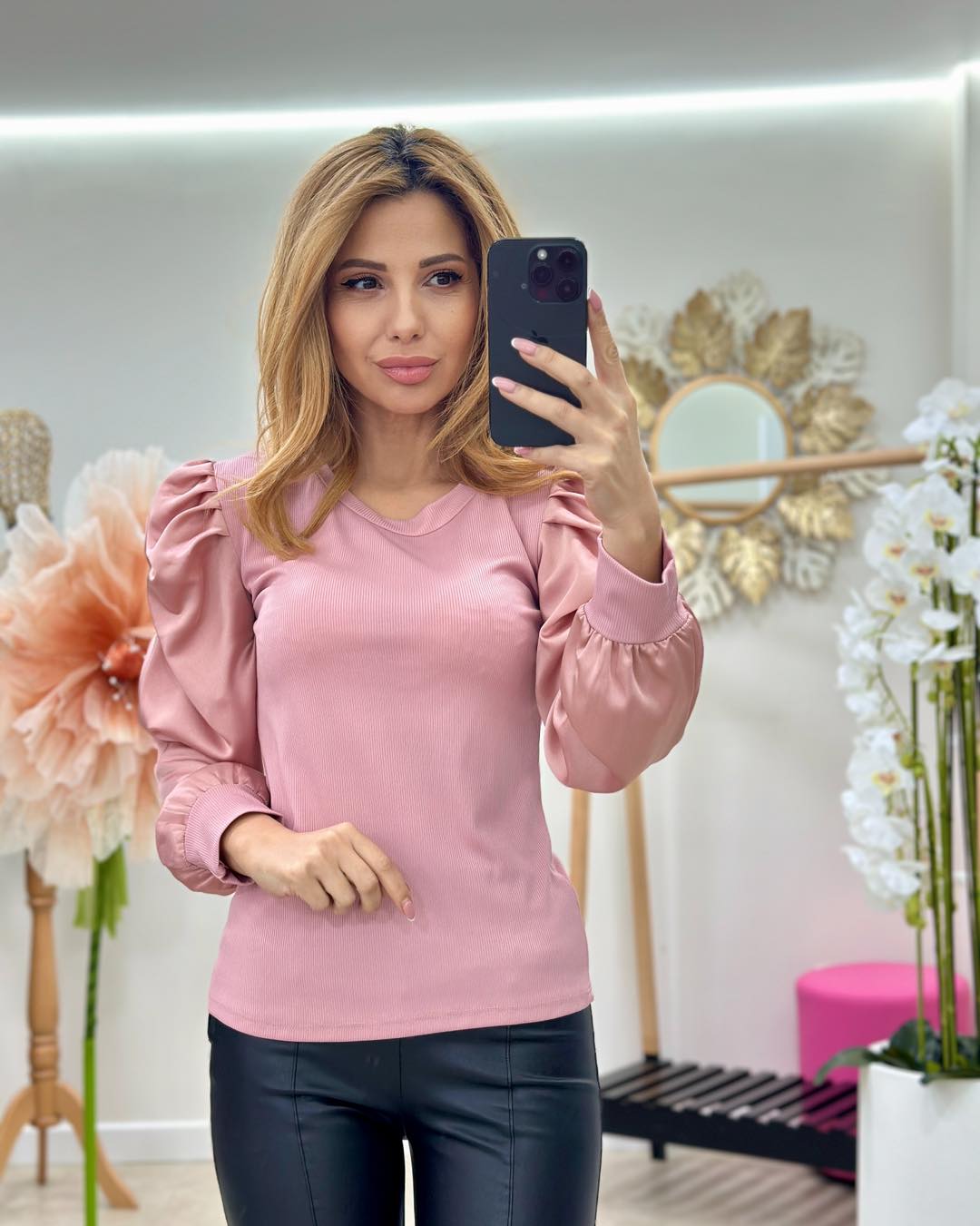 Bluza maneci bufante