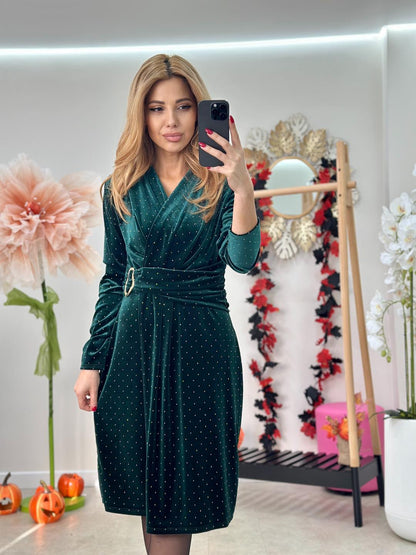 Rochie Catifea Strasuri