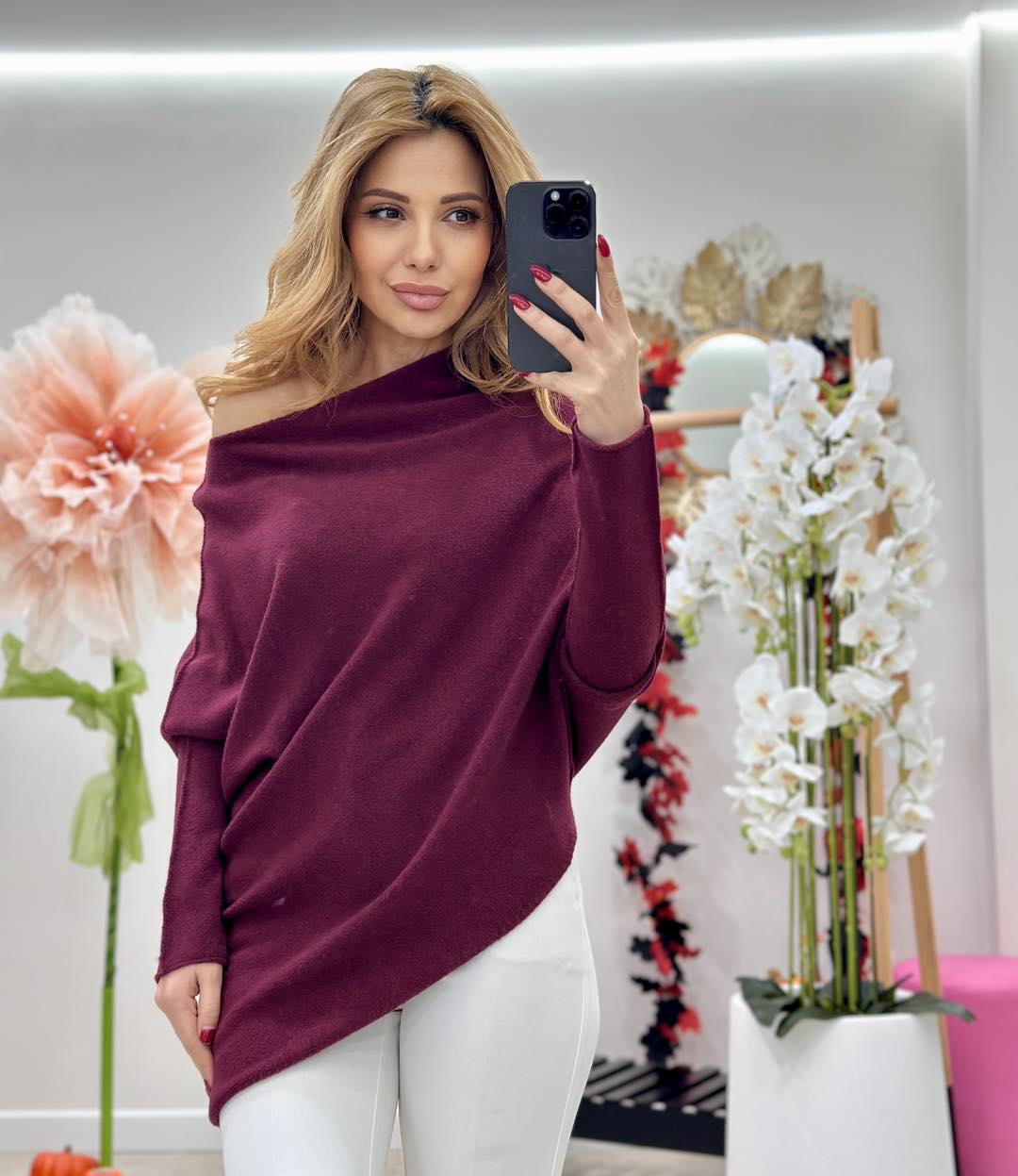 Bluza asimetrica Colorful