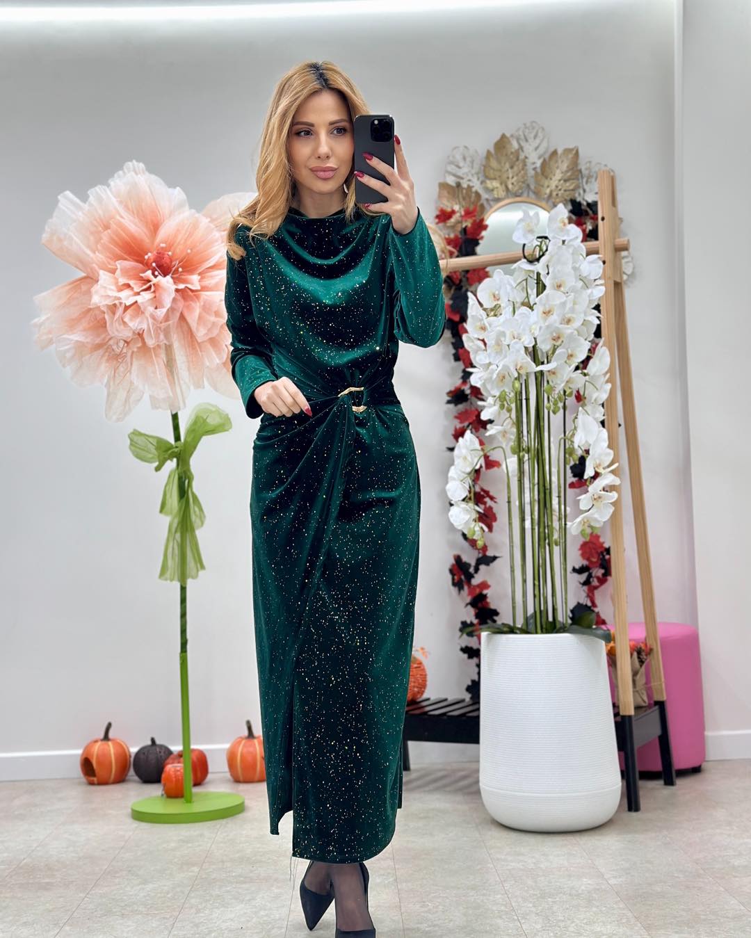 Rochie Catifea Carisa