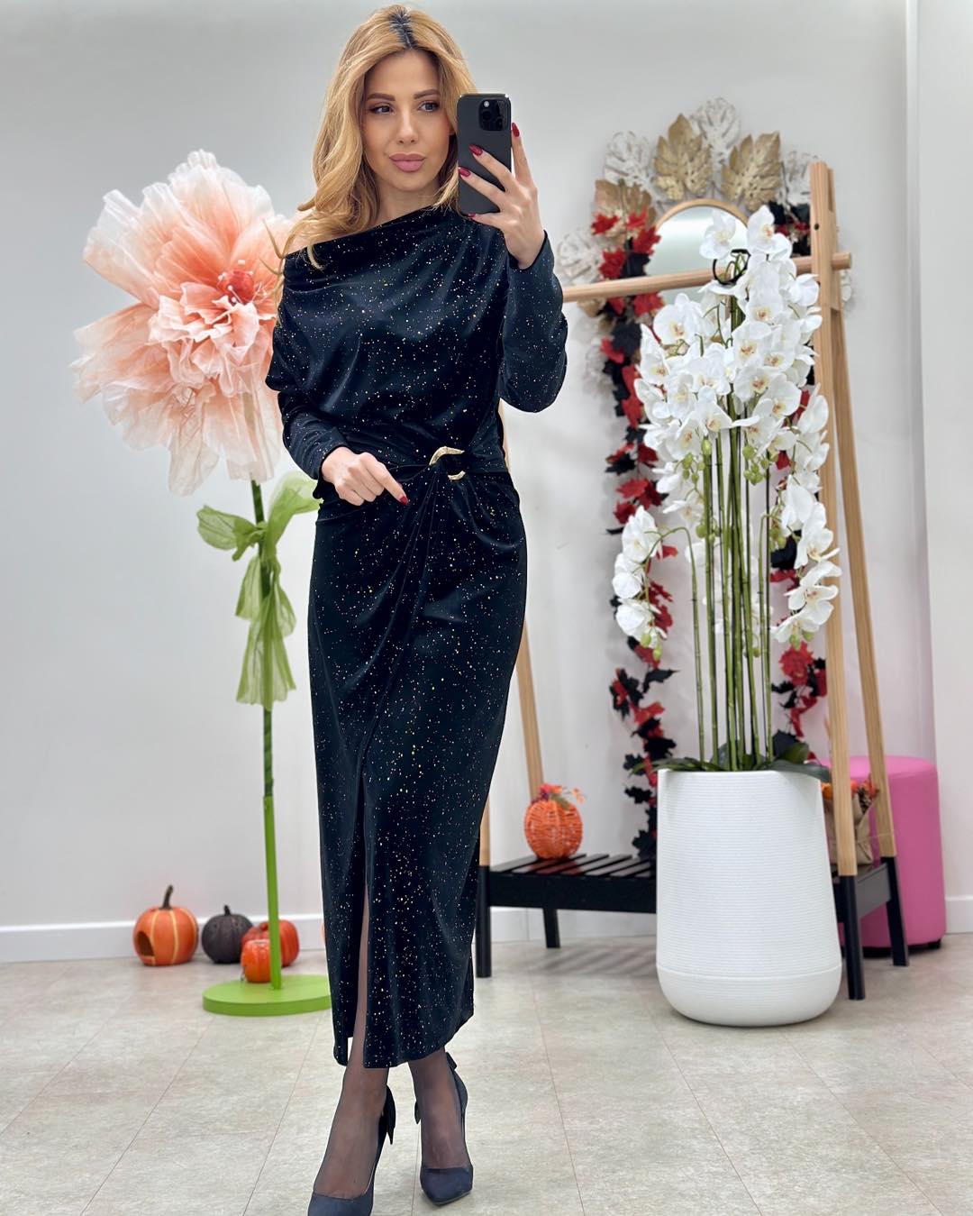 Rochie Catifea Carisa