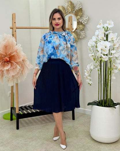 Fusta plisata scurta