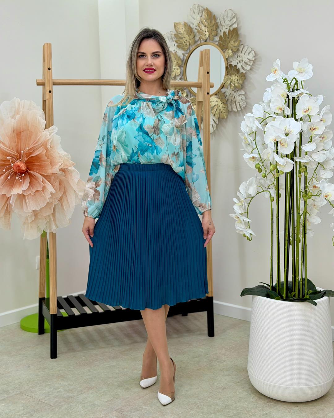 Fusta plisata scurta